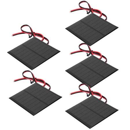 4V 150MA Glue Drop Solar Panel With Lead 15cm Size:60x80mm - 3