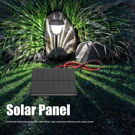 4V 150MA Glue Drop Solar Panel With Lead 15cm Size:60x80mm - 5