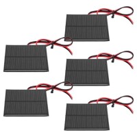 4V 150MA Günel Paneli - Solar Panel - Güneş Pili 15cm Kablolu 60x80mm - 1