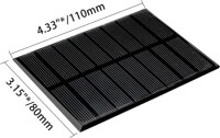4V 260MA Güneş Paneli - Solar Panel - Güneş Pili 100x80mm - 3
