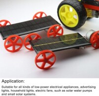 4V 30MA Solar Panel Size:55x45mm - DIY Drive Micro Motor - 3