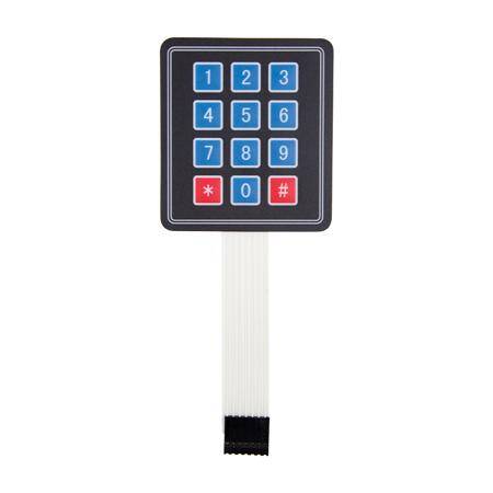 4x3 Membrane Switch Matrix Keypad - 1