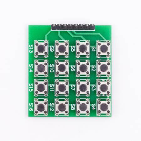 4x4 Matrix 16 Keypad Keyboard Module 16 Button Mcu - 1