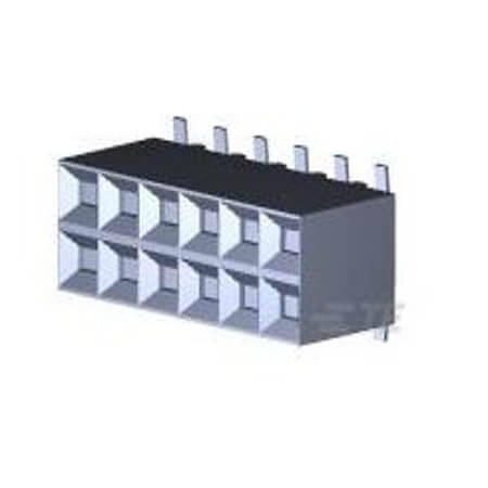 5-147105-6 FEMALE HEADER 12PIN(2x6) 2.54mm SMT V/T - 1