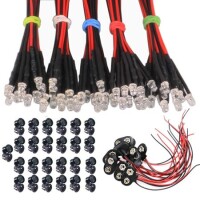 5-9V 3mm Red LED Indicator Light With 20cm Cable - 1