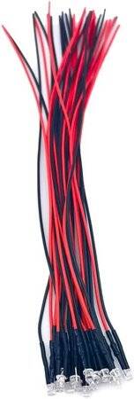 5-9V 3mm Water Clear RGB Slow Flash LED Indicator Light With 20cm Cable - 1