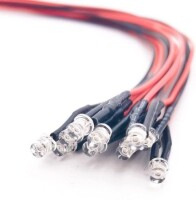 5-9V 3mm Water Clear RGB Slow Flash LED Indicator Light With 20cm Cable - 4