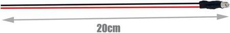 5-9V 3mm Water Clear RGB Slow Flash LED Indicator Light With 20cm Cable - 5