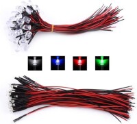 5-9V 5mm Water Clear RGB Quick Flash LED Indicator Light With 20cm Cable - 3