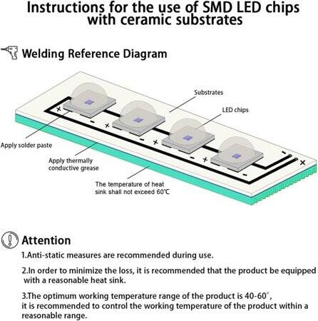 5050 SMD LED Saf Yeşil - 3