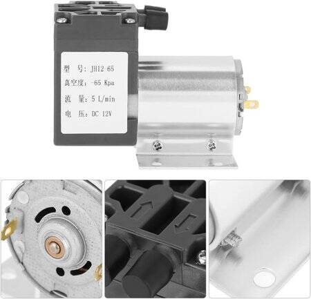 50BPM-12V Mini Elektrikli Vakum Pompası 10L/Min - 4