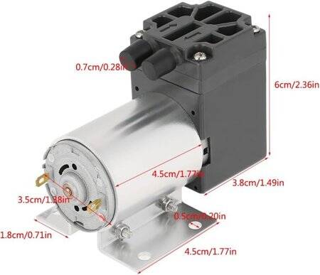 50BPM-12V Mini Elektrikli Vakum Pompası 10L/Min - 5