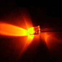 5203A1C-ESA-B LED 5MM AMBER 800-1200mcd 70°/30° WATER CLEAR - 1