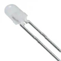 5218132F LED 3MM BLUE 16mcd 100° White/DIFFUSED - 1