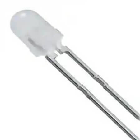 5218132F LED 3MM BLUE 16mcd 100° White/DIFFUSED - 1