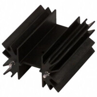529902B02500G HEATSINK TO-220 W/PINS BLK 2