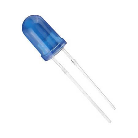 53B3SDC08 LED 5MM BLUE 300mcd 30° Blue/DIFFUSED - 1
