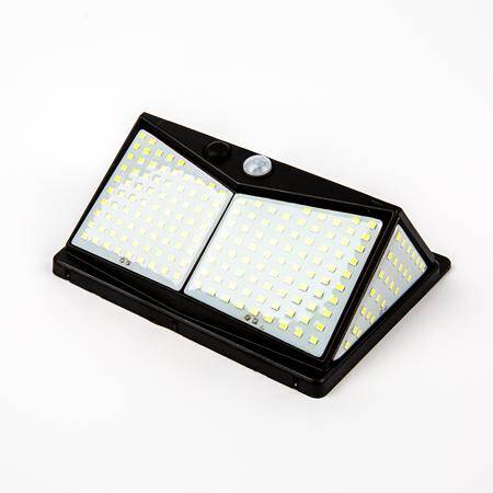 5.5V 1.43W 208 Led Tek Kristal Güneş Enerjili Vücut Algılama Dış Mekan Lambası - 4