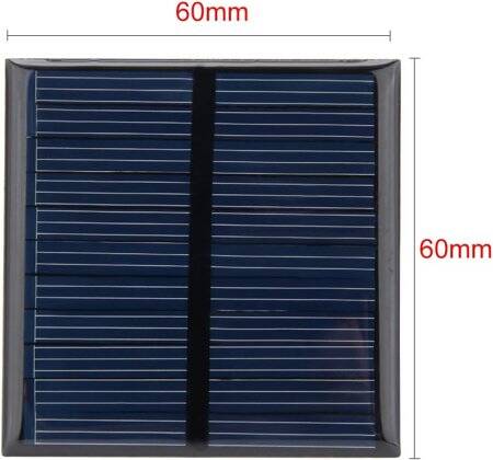 5.5V 80MA Polycrystalline Drop Solar Panel Size:60x60mm - 3