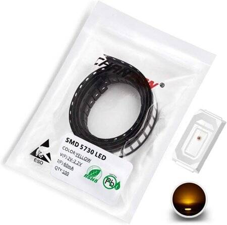 5730 (5630) 0.2W SMD LED Sarı - 1