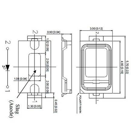 5730 (5630) 0.5W SMD LED Altın Sarısı - 2