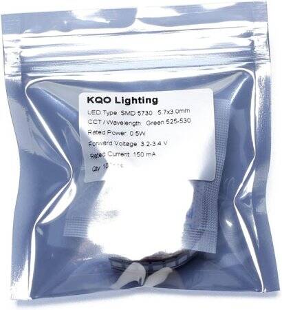 5730 (5630) 0.SMD 5W LED Pure Green - 5