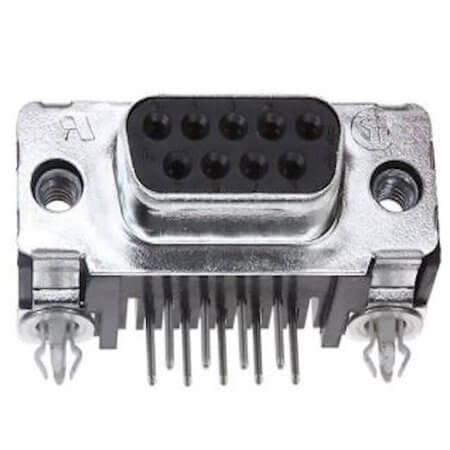 5747844-4 CONNECTOR D-SUB 9PIN RCPT R/A - 1