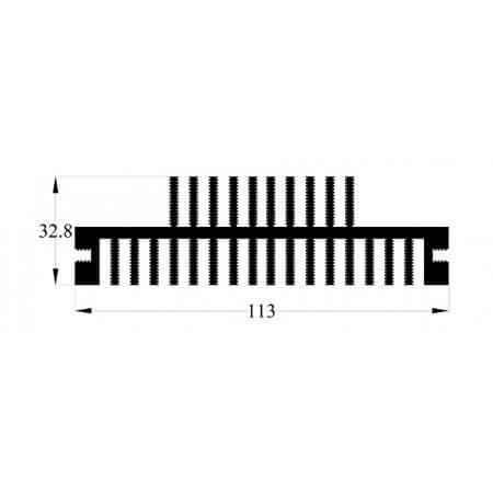 581AS90 AL.SOĞUTUCU ALÜMİNYUM SOĞUTUCU H=32.8MM G=113MM L=90MM - 1