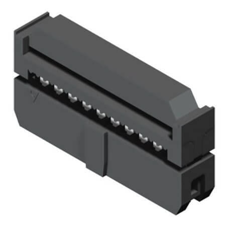 58I1DAA-34S0A-1 CONNECTOR IDC 34PIN (2x17) 180C BLACK - 1