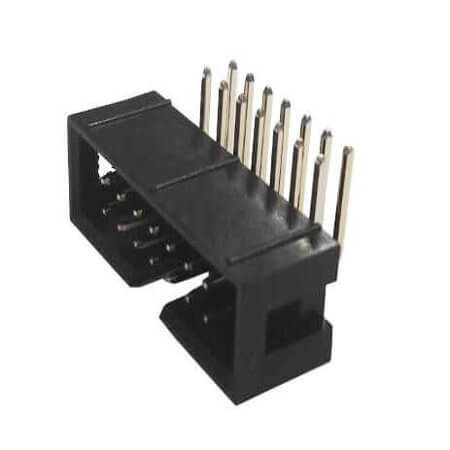 5BH1RDA88-14G05AU-00 BOX HEADER 14PIN(2x7) 2.54mm THT R/A MALE BLACK - 1
