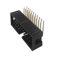 5BH1RDA88-20G05AU-00 BOX HEADER 20PIN(2x10) 2.54mm THT R/A MALE BLACK - 1