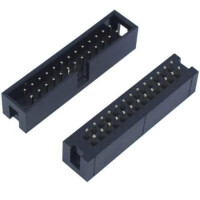 5BH1SDA88-26G05AL-00 BOX HEADER 26PIN(2x13) 2.54mm THT V/T MALE BLACK - 1