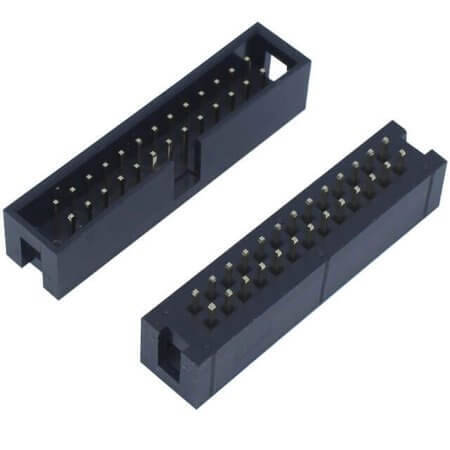 5BH1SDA88-26G05AL-00 BOX HEADER 26PIN(2x13) 2.54mm THT V/T MALE BLACK - 1