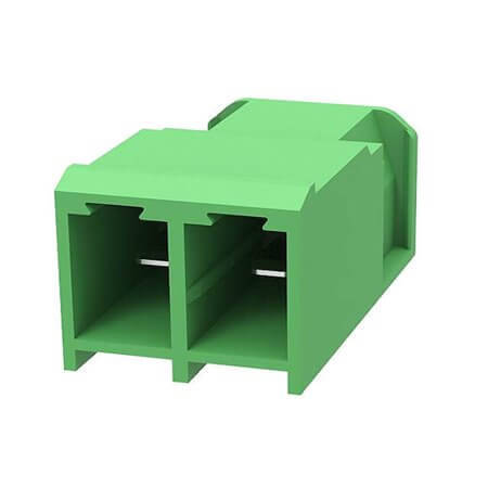 5EDGRC-7.62-02P-14-00SH TERM.BLK.7.62MM 2P 90C MALE GREEN CLOSED GAOSONG - 1