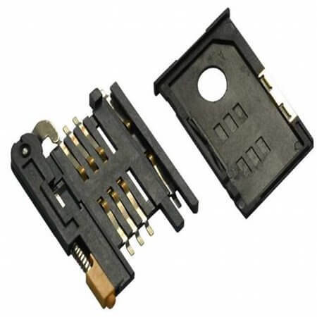 5KSIP-06G0NTH01 CONNECTOR HOLDER SIM CARD AMTEK - 1