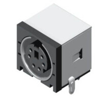 5MDJDN-5S0BAB01 CONNECTOR JACK 5PIN MINI DIN FEMALE BLACK METAL CO - 1