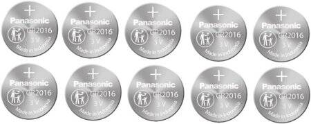 5PCS PANASONI CR2016 3V High Quality Button Lithium Battery - 2