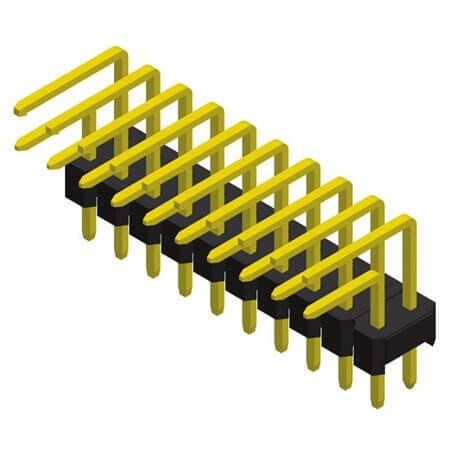 5PH1RUA25-212G0NNBL6X3X3 PIN HEADER 24PIN(2x12) 2.54mm THT R/A 6X3X3.7MM - 1