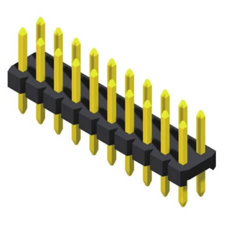 5PH2SDA20-240G0NNBU-3.8X PIN HEADER 80PIN(2x40) 2.00mm THT V/T 3.8X2.8MM - 1