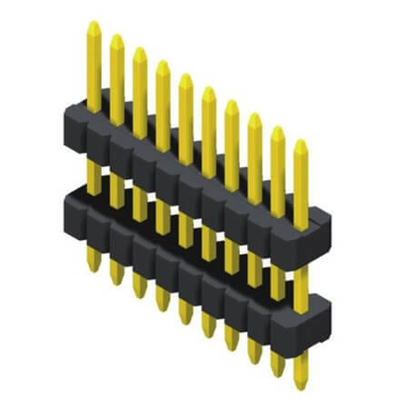 5PH3DDA25-111G0NNBU-2.8X PIN HEADER 11PIN(1x11) 1.27mm 180C 2.8X5.7X2.6MM - 1