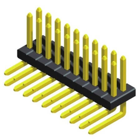 5PH3RDA15-205G0NNBU2.9X2 PIN HEADER 10PIN(2x5)1.27mm THT R/A 2.9X2.2X2.7MM - 1