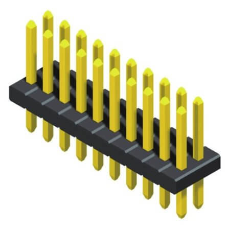 5PH3SDA10-205G0NNBU-2.7X PIN HEADER 10PIN(2x5)1.27mm THT V/T 2.2X2.7X5.9MM - 1