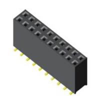 5PS1MSB71-205G0NNNCU-00 FEMALE HEADER 10PIN(2x5) 2.54mm SMT V/T TUBE - 1