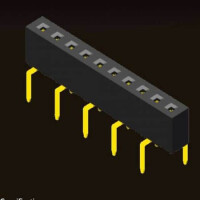 5PS2BSA43-131G0NNCTU-00 FEMALE HEADER 31PIN(1x31) 2.00mm THT V/T TUBE - 1