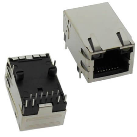 5RT1DR20F3N-68SAPSL-311- MODULAR JACK THT R/A 8P8C (RJ45,Ethernet) GRAY - 1