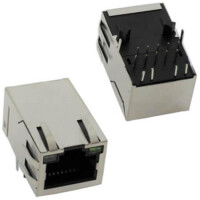 5RT1DR20R2N-A8GAPKU041E1 MODULAR JACK THT R/A 8P8C (RJ45,Ethernet) GRAY - 1