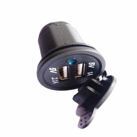 5V 2.1A Waterproof Dual USB Charging Mobile Phone Charger For Car Boat Marine Motorcycle - 2