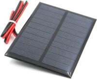 5V 250MA Glue Drop Solar Panel With Lead 15cm Size:69x110mm - 1
