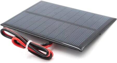 5V 250MA Glue Drop Solar Panel With Lead 15cm Size:69x110mm - 2