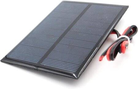 5V 250MA Glue Drop Solar Panel With Lead 15cm Size:69x110mm - 3